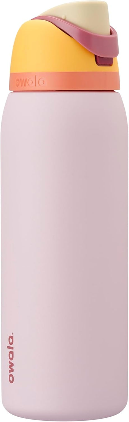 Owala FreeSip Insulated Stainless Steel Water Bottle with Straw, BPA-Free Sports Water Bottle, Great for Travel, 32 Oz, Denim