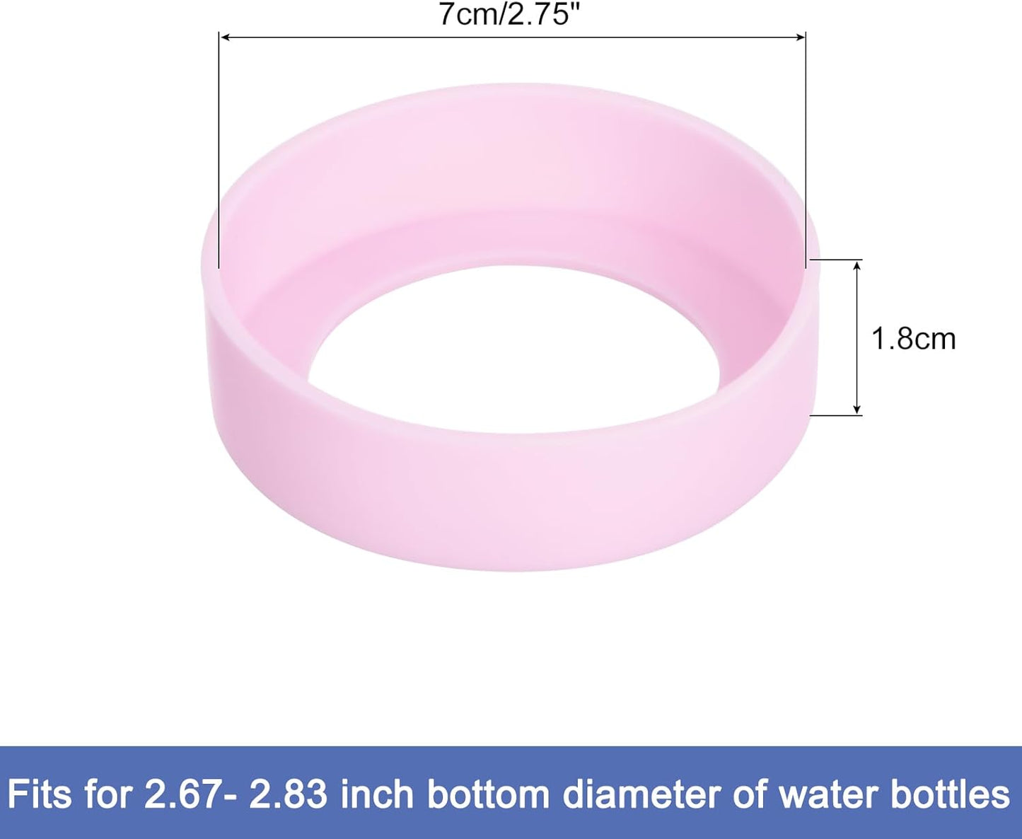 uxcell Water Bottle Boot, Protective Silicone Boot Sleeve Non Slip Bottom Cover Bumper for Water Bottles Mug Tumbler