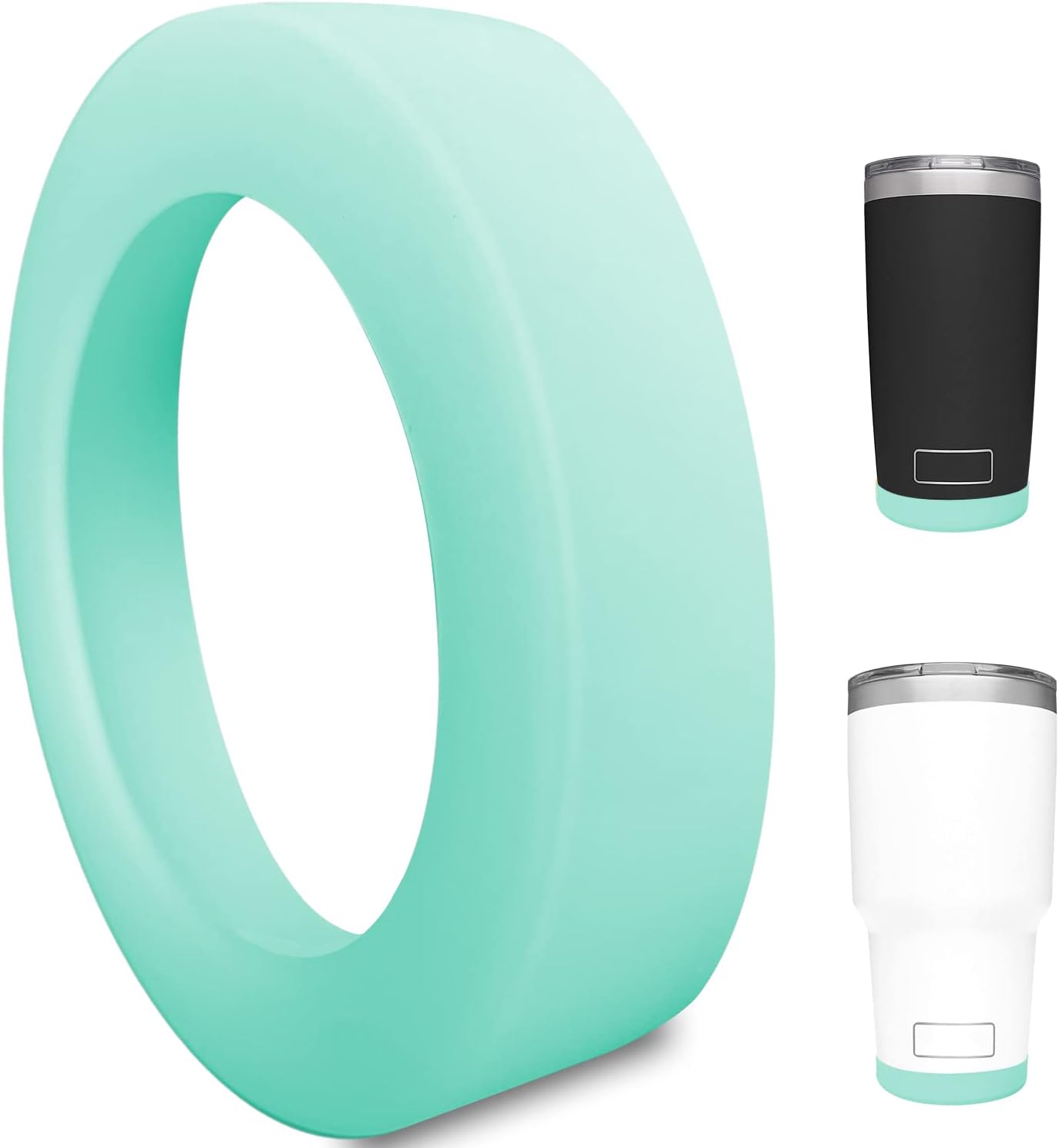 Silicone Boot Sleeve for YETI Tumbler 30 oz, 20 oz - Safer Protection and Less Noise for Yeti Coffee Mug Cup 20oz 30 oz - Dishwasher Safe