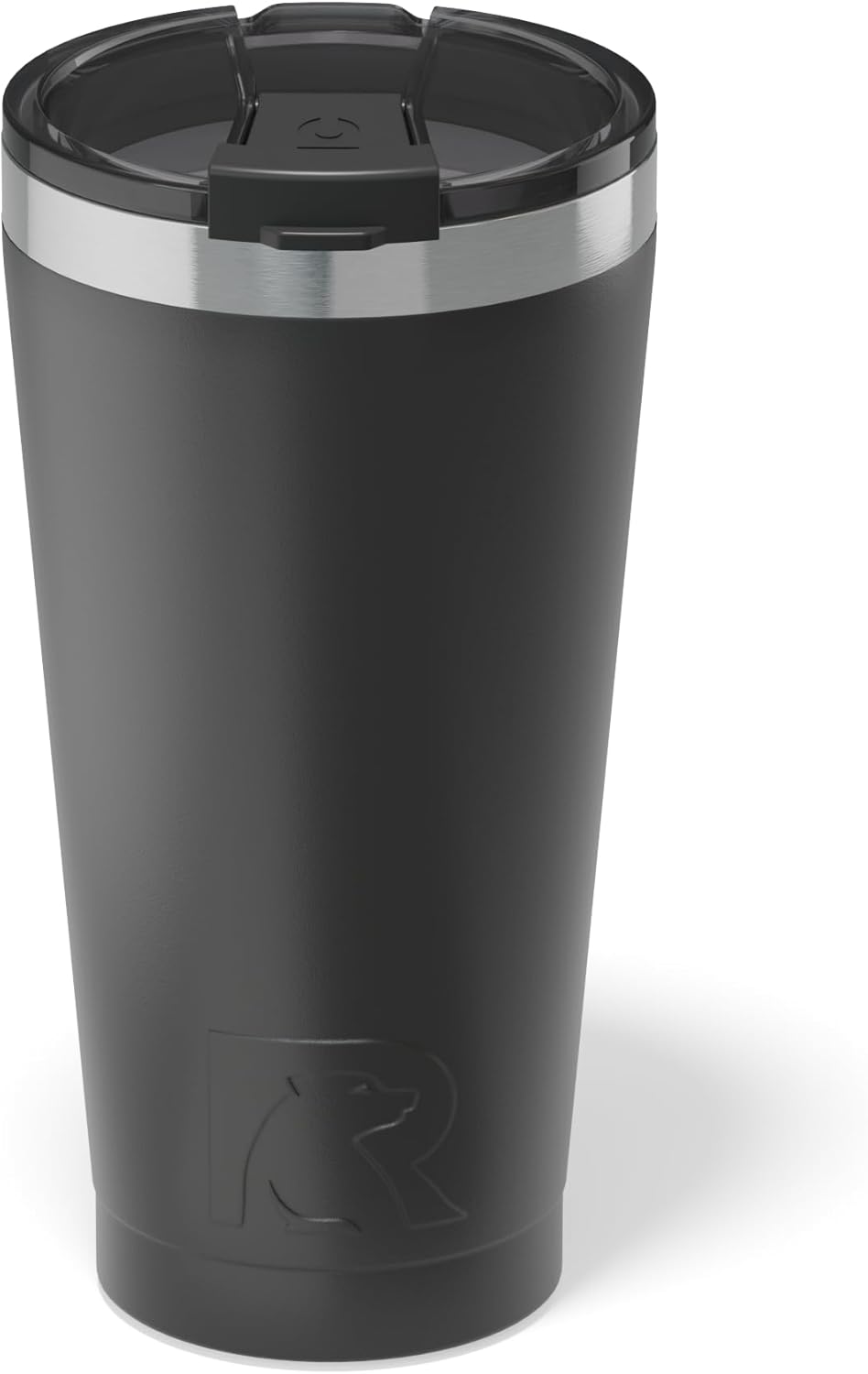 RTIC 16oz Essential Pint Tumbler with Lid, Ceramic Lined, Insulated, Stainless Steel, Metal, Double Wall Vacuum-Insulation, Portable Travel Cup for Beer, Iced Coffee, Tea, Hot and Cold Drink, Olive