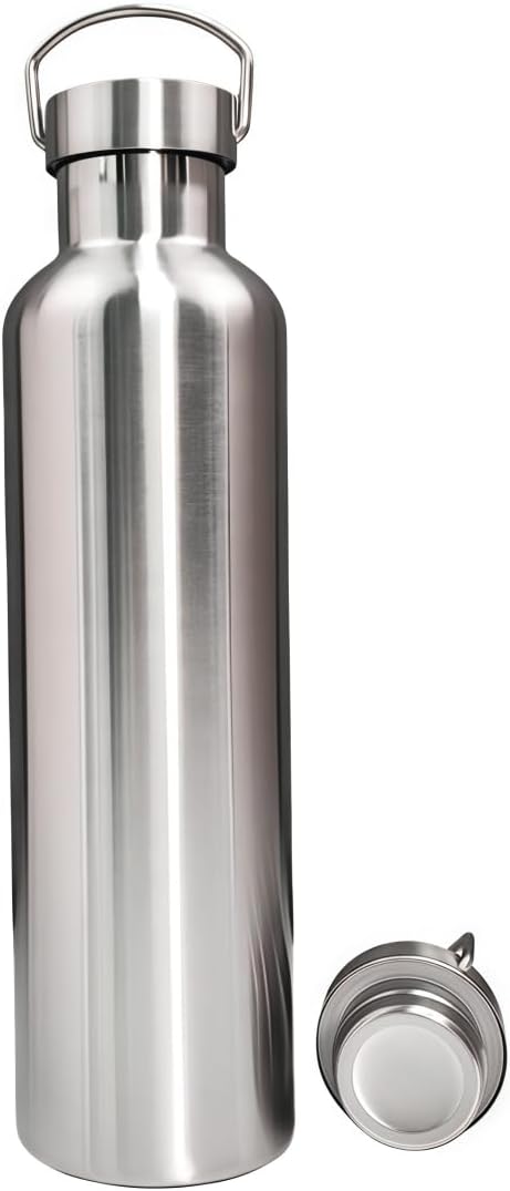 Vacuum Insulated Stainless Steel Water Bottle Insulated Water Bottle Wide Mouth Insulated Metal Bottle for Cold Drinks I BPA-Free Bottle for Travel (17oz)