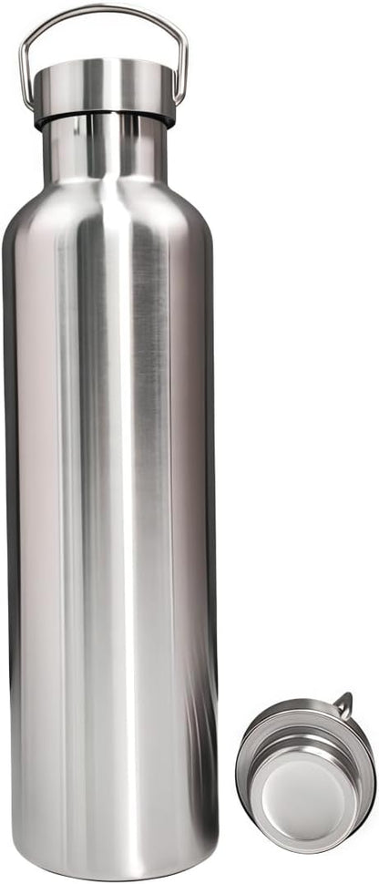 Vacuum Insulated Stainless Steel Water Bottle Insulated Water Bottle Wide Mouth Insulated Metal Bottle for Cold Drinks I BPA-Free Bottle for Travel (17oz)