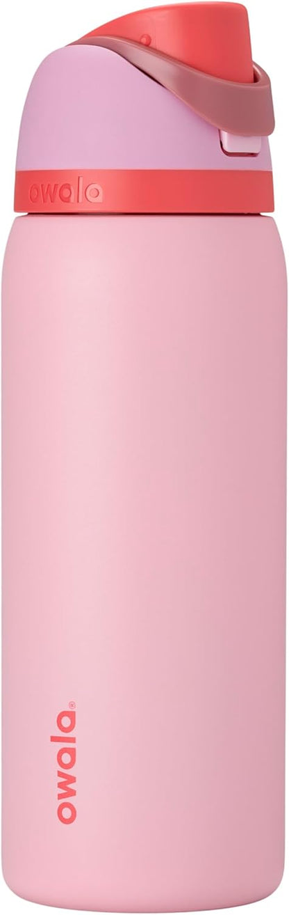Owala FreeSip Insulated Stainless Steel Water Bottle with Straw, BPA-Free Sports Water Bottle, Great for Travel, 32 Oz, Denim