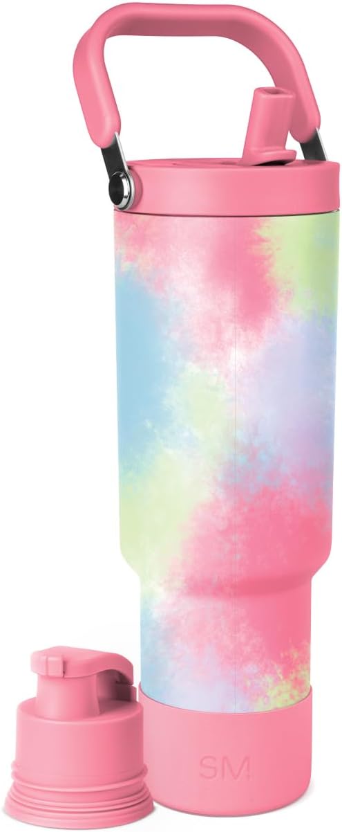 Simple Modern Trek Pivot | 40oz Flip Straw Tumbler with Handle | Water Bottle & Boot | Interchangeable Straw & Chug Lids | Insulated Stainless Steel Jug | Gym Sports Outdoors | Forest - Colors A