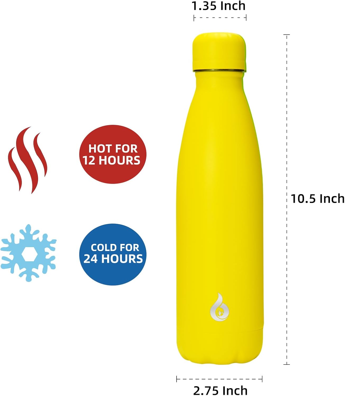 BJPKPK Insulated Water Bottle 12oz Small Stainless Steel Water Bottles Reusable Metal Thermal Keep Cold and Hot,Dreamy Purple - Colors A