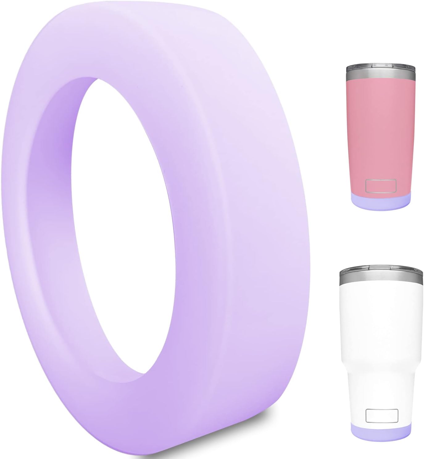 Silicone Boot Sleeve for YETI Tumbler 30 oz, 20 oz - Safer Protection and Less Noise for Yeti Coffee Mug Cup 20oz 30 oz - Dishwasher Safe