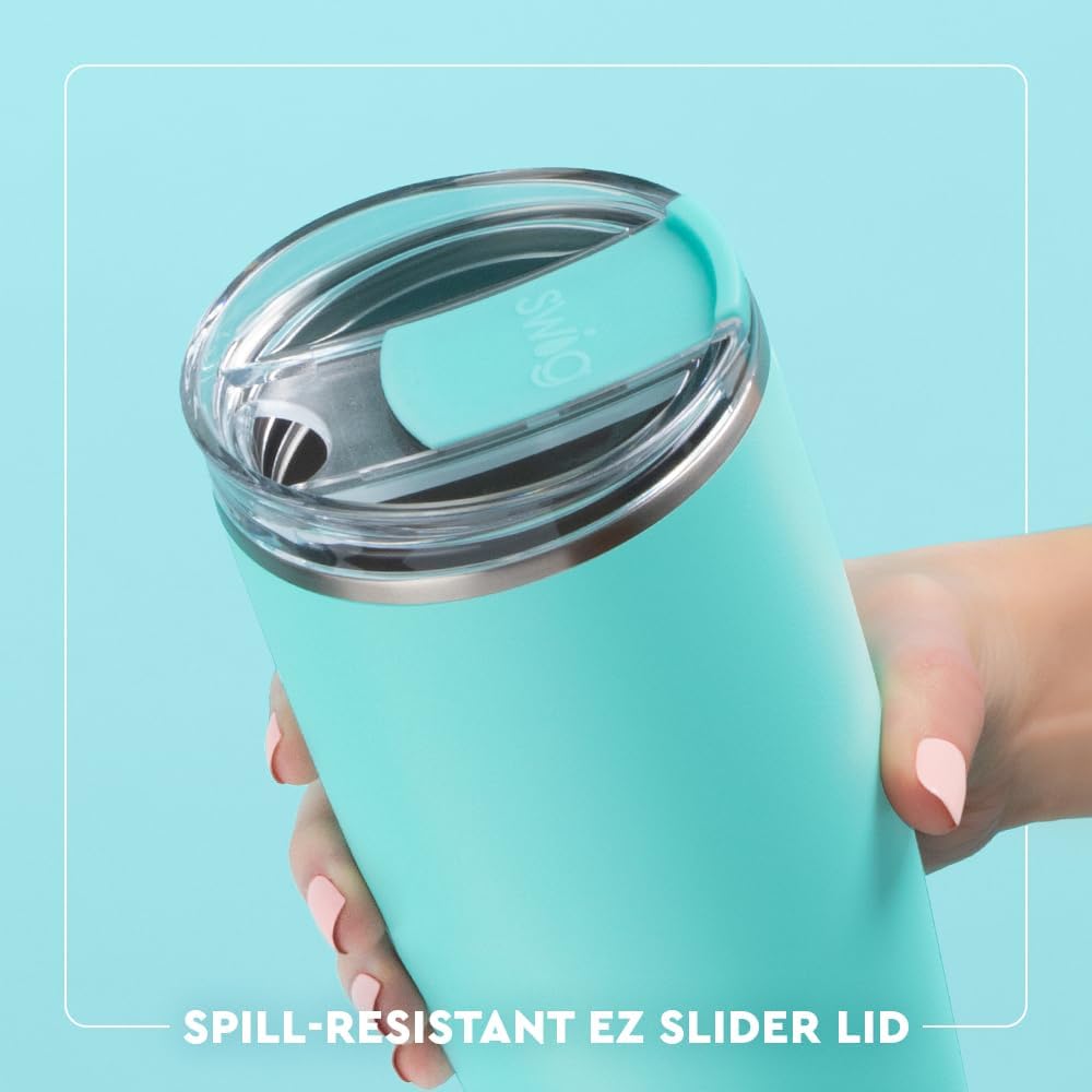 Swig Life 32oz Insulated Tumbler, Travel Coffee Tumbler with Lid, Cup Holder Friendly Travel Coffee Mug, Stainless Steel with Lid (Hayride)