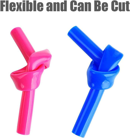ALINK 15 inch Extra Long Reusable Silicone Straws, 4-Pack Flexible Straws for Stanley 40 oz Tumbler, 1 Gallon Water Bottles, 128 64 30 oz Jug Cup with Cleaning Brush