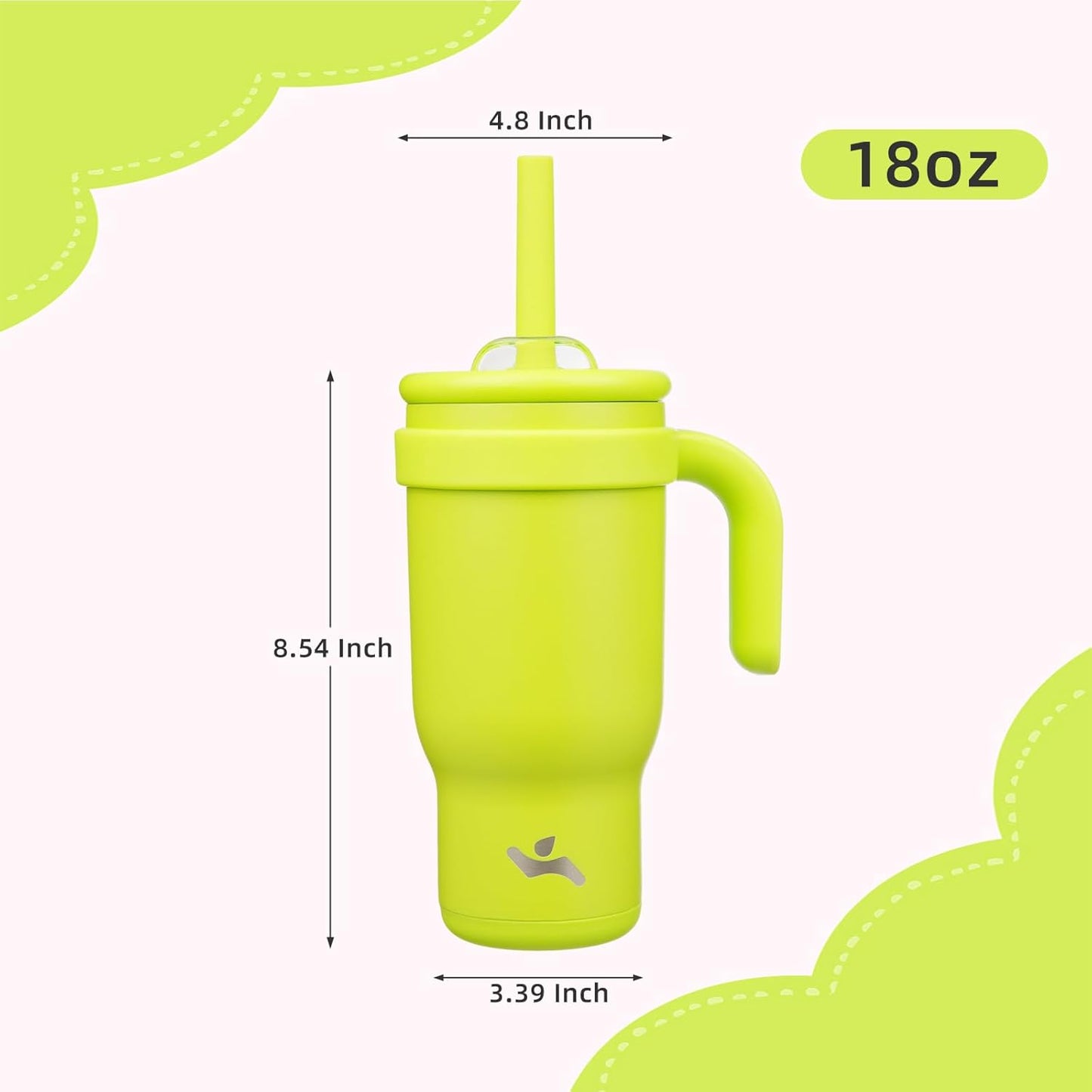 Konokyo 30 oz Tumbler with Side Handle, Insulated Water Bottle with Straw and 2 in 1 Lid, Stainless Steel Cup Travel Coffee Mug for Sports Office Gym,Purple