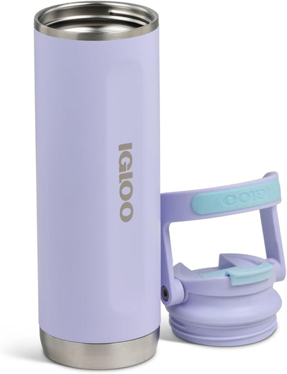 Igloo 20 oz Stainless Steel Tumbler | Sport Sipper Bottle | Thrift Pink