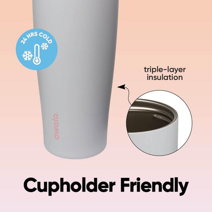 Owala FreeSip Tumbler - Stainless Steel - 40-oz. - Tan (Lightly Toasted)