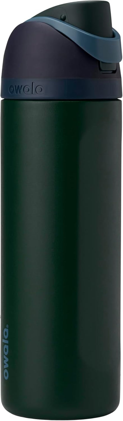 Owala FreeSip Insulated Stainless Steel Water Bottle with Straw, BPA-Free Sports Water Bottle, Great for Travel, 32 Oz, Denim