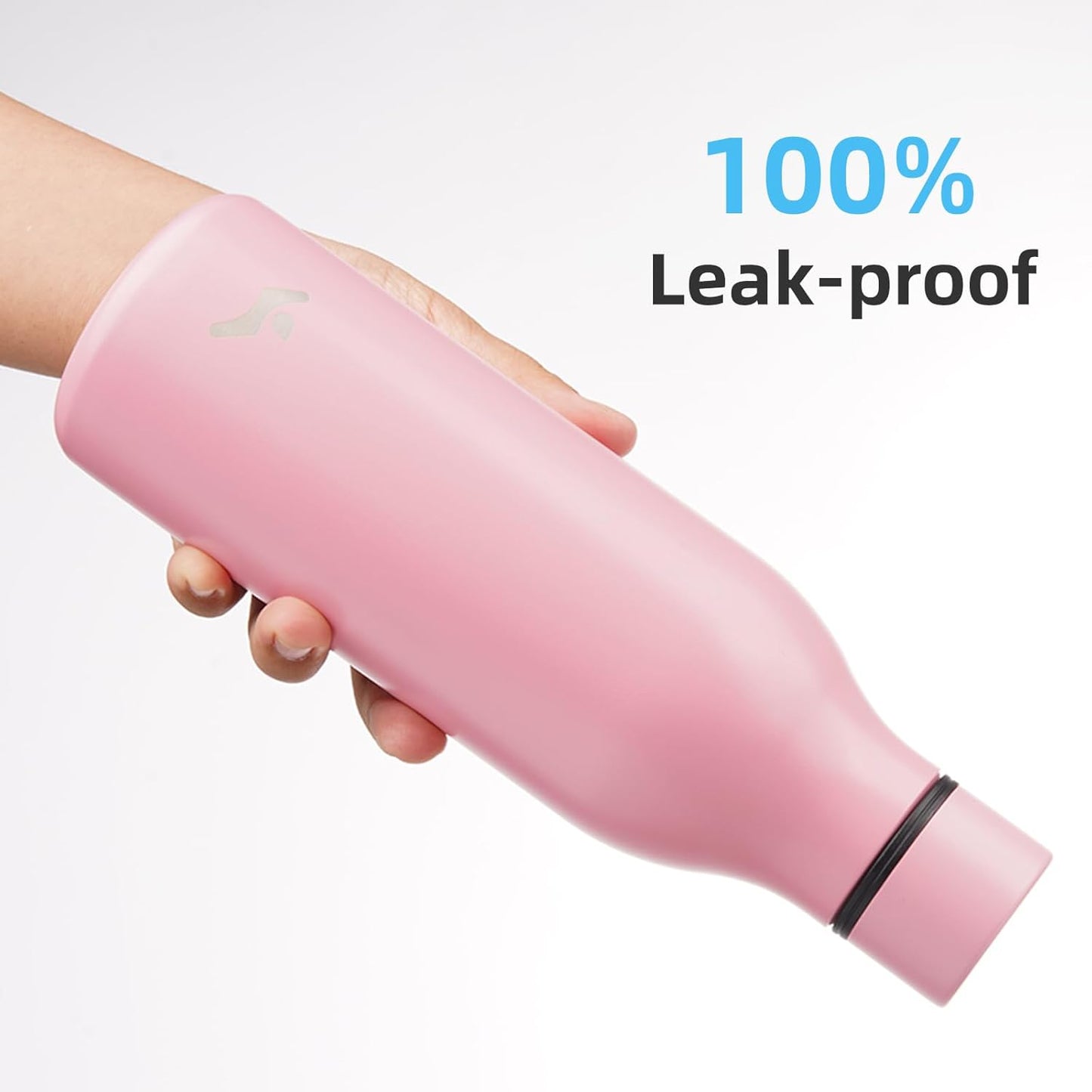 Konokyo Insulated Water Bottle with Strap,18 oz Double Wall Stainless Steel Vacuum Bottles Metal Water Flask,Macaron Green - Colors B