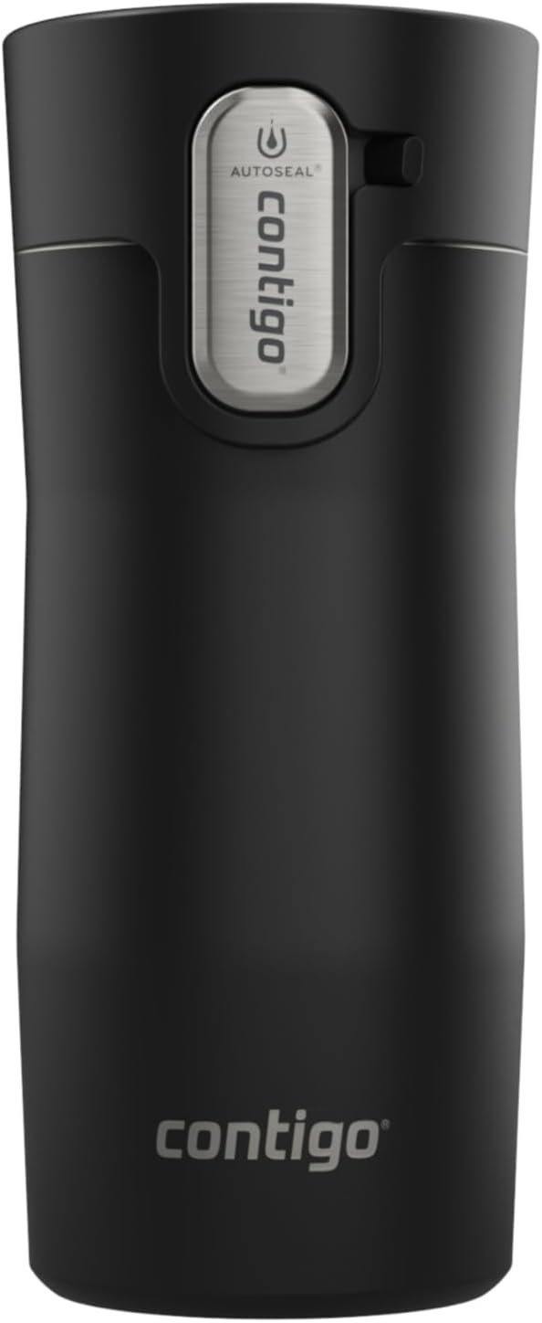 Contigo AUTOSEAL West Loop Vacuum-Insulated Stainless Steel Travel Mug with Easy-Clean Lid 12 oz Blueberry