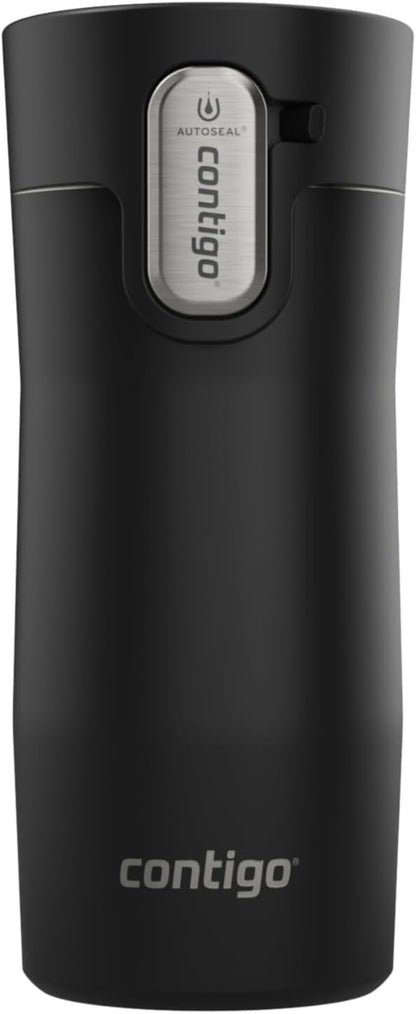 Contigo AUTOSEAL West Loop Vacuum-Insulated Stainless Steel Travel Mug with Easy-Clean Lid 12 oz Blueberry