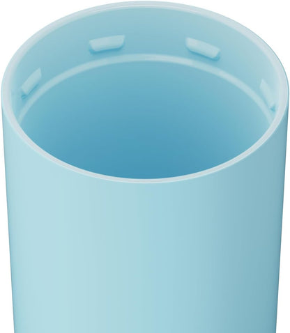 BrüMate Strova 18oz 100% Leakproof Insulated Coffee Mug | Ceramic-Lined Interior | Built-In Silicone Sleeve for Travel | Locking Flip Lid (Nightfall Blue)