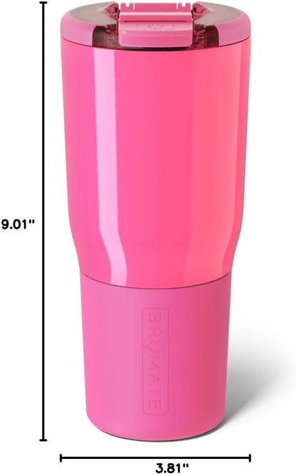 BrüMate Nav 25oz 100% Leak Proof Insulated Travel Tumbler with Magnetic BevLock™ Lid - Double Wall Cup-Holder Friendly Stainless Steel Mug (Nightfall Blue)