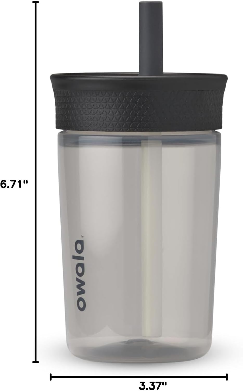 Owala Kids BPA-Free Plastic Tumbler with Spill Resistant Flexible Straw, Easy to Clean, Kids Water Bottle, Great for Travel, Dishwasher Safe, 15 Oz, Skate Park