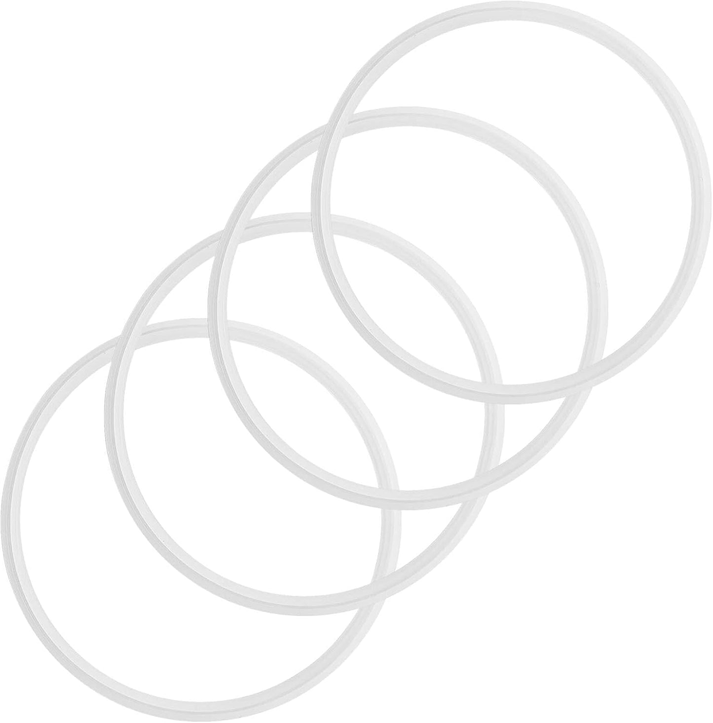 Replacement Lid Gasket Seal for Stanley 40oz Tumblers, 4 Seals & 1 Straw Cap, BPA-Free Silicone Seal for Adventure Quencher H2.0 Flowstate, Leak-Proof, Food Grade (4 Seals + 1 Straw Cap)