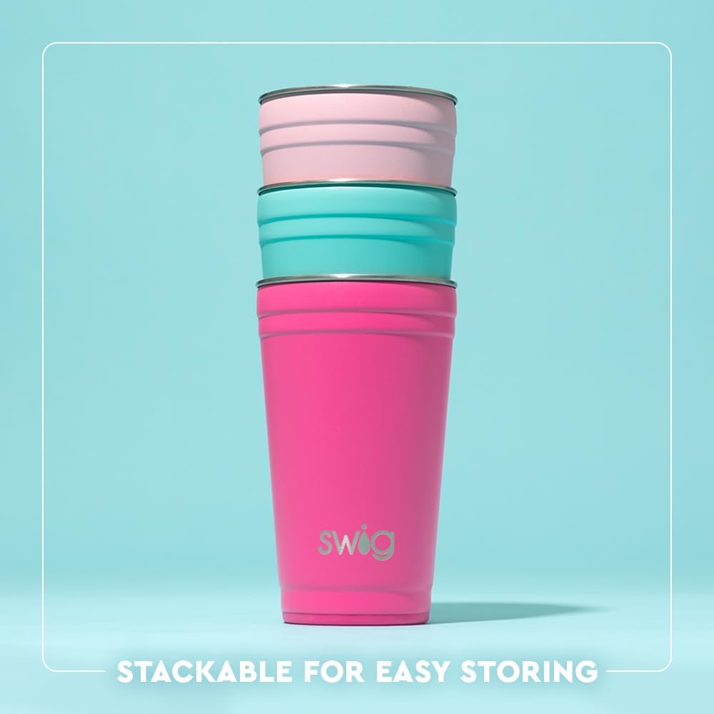 Swig Life 32oz Insulated Tumbler, Travel Coffee Tumbler with Lid, Cup Holder Friendly Travel Coffee Mug, Stainless Steel with Lid (Hayride)