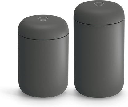 Fellow 12 oz Carter Wide Travel Mug - Wide Mouth Vacuum-Insulated Stainless Steel Coffee Mug - Tea and Coffee Tumbler with Ceramic Interior - Matte Black