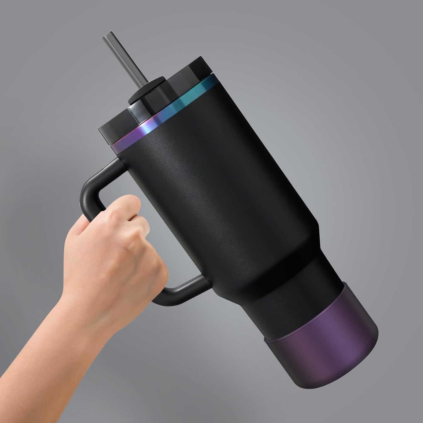 Chameleon Silicone Water Bottle Boot, Compatible with Stanley & Hydro Flask Tumbler 2.8-2.95in Bottom Anti-Slip Protector Rubber Sleeve