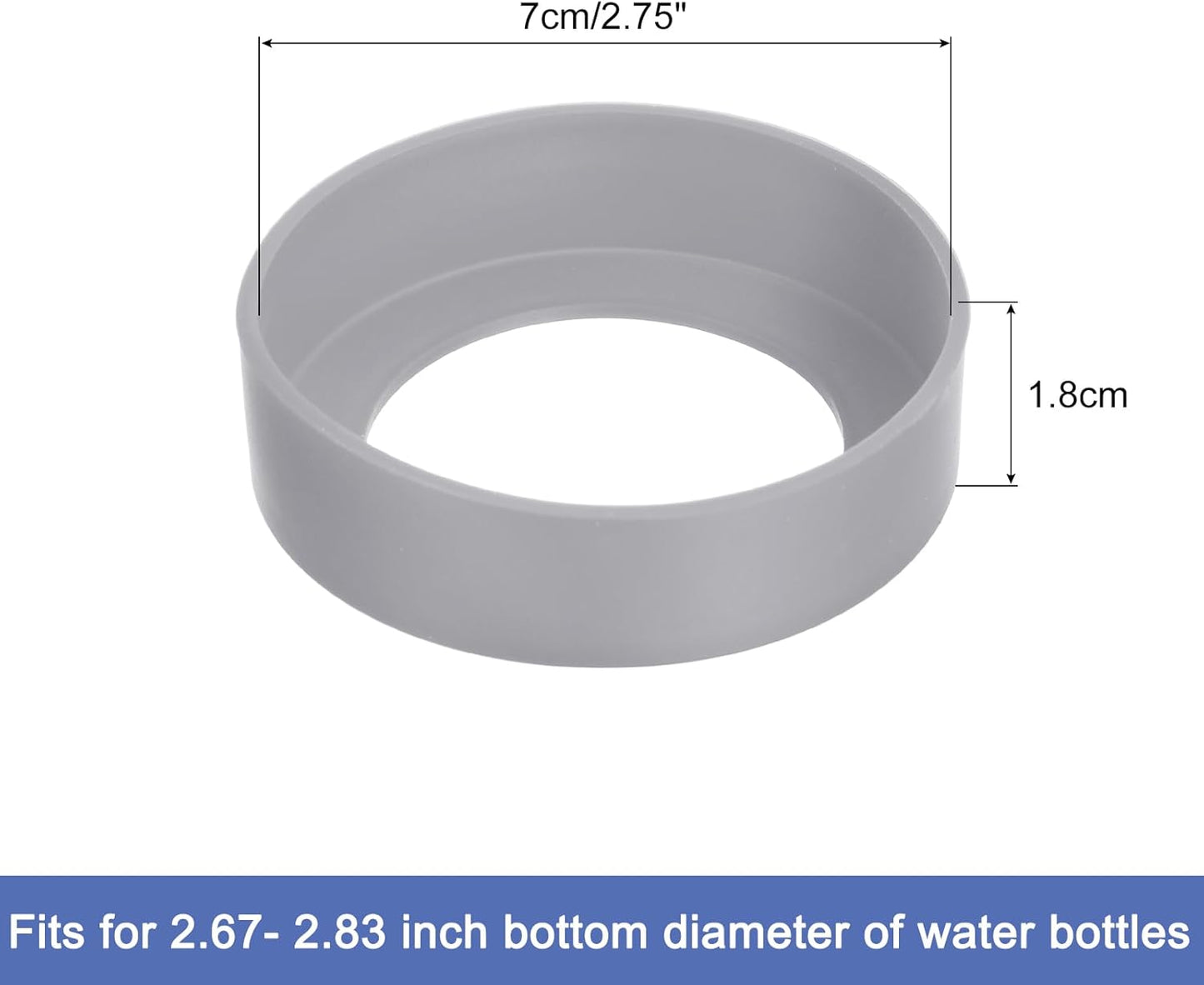 uxcell Water Bottle Boot, Protective Silicone Boot Sleeve Non Slip Bottom Cover Bumper for Water Bottles Mug Tumbler