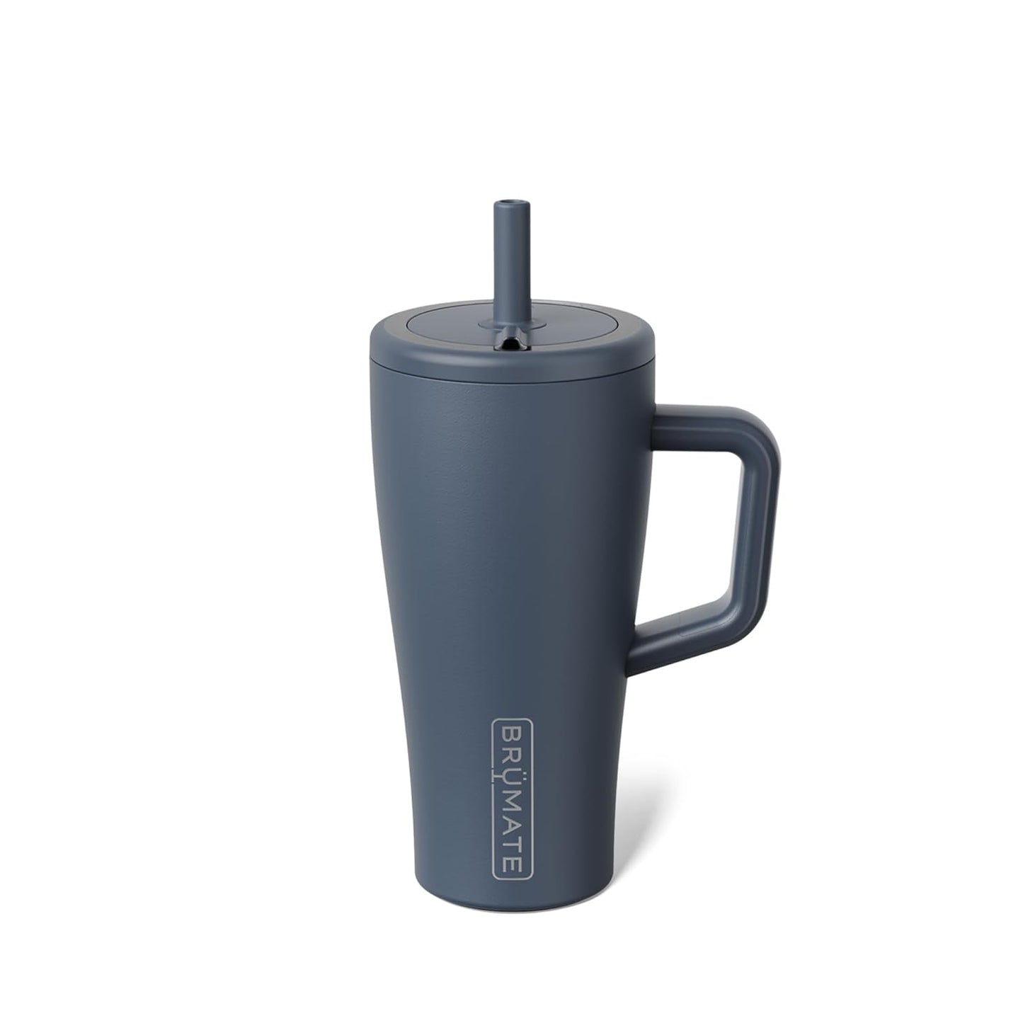 BrüMate Era 40 oz Tumbler with Handle & Straw | 100% Leakproof Insulated Water Bottle Tumbler with Lid & Flexible SoftSip Straw | Made of Stainless Steel | Cup Holder Friendly | 40oz (Nightfall Blue)