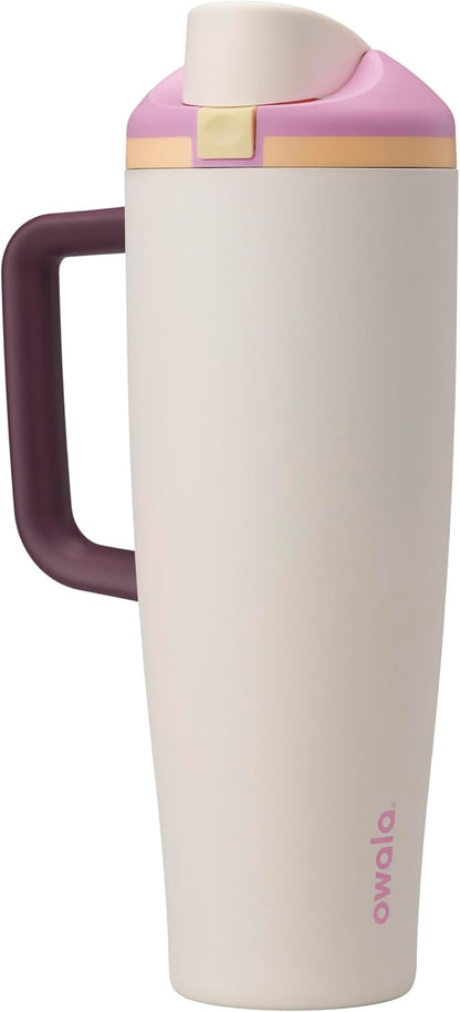 Owala FreeSip Tumbler - Stainless Steel - 40-oz. - Tan (Lightly Toasted)