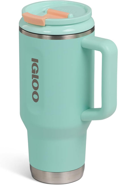 Igloo 20 oz Stainless Steel Tumbler | Sport Sipper Bottle | Thrift Pink