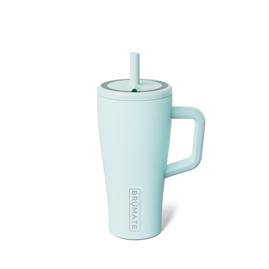 BrüMate Era 40 oz Tumbler with Handle & Straw | 100% Leakproof Insulated Water Bottle Tumbler with Lid & Flexible SoftSip Straw | Made of Stainless Steel | Cup Holder Friendly | 40oz (Nightfall Blue)