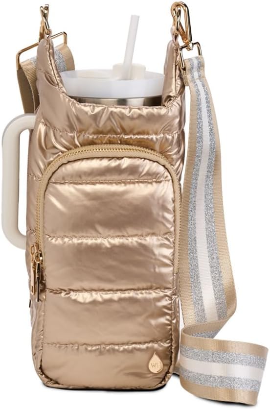 WanderFull Original HydroBag Handle® Zipper Slot for Handle, Hands-Free Crossbody Water Bottle Holder & Tumbler Accessories