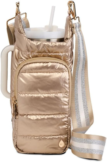 WanderFull Original HydroBag Handle® Zipper Slot for Handle, Hands-Free Crossbody Water Bottle Holder & Tumbler Accessories