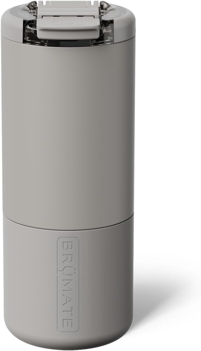 BrüMate Strova 18oz 100% Leakproof Insulated Coffee Mug | Ceramic-Lined Interior | Built-In Silicone Sleeve for Travel | Locking Flip Lid (Nightfall Blue)