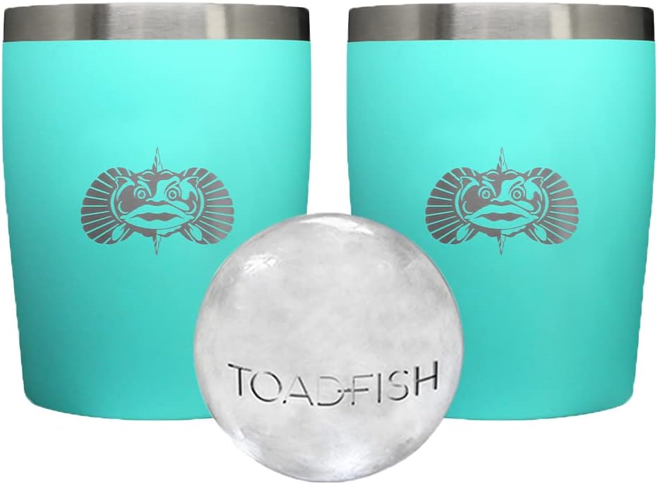 Toadfish Non-tipping 10oz Double Wall Insulated Stainless Steel Rocks Tumbler w/ East Slide Lid - Graphite