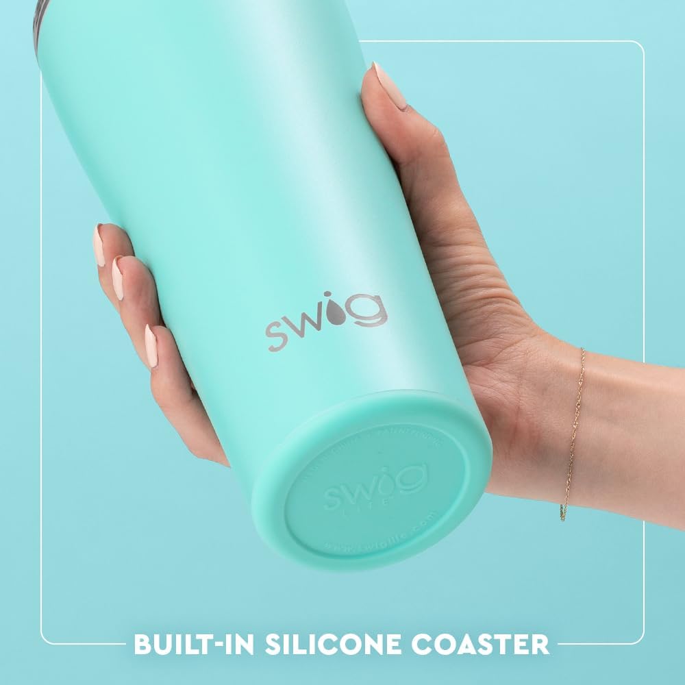 Swig Life 32oz Insulated Tumbler, Travel Coffee Tumbler with Lid, Cup Holder Friendly Travel Coffee Mug, Stainless Steel with Lid (Hayride)