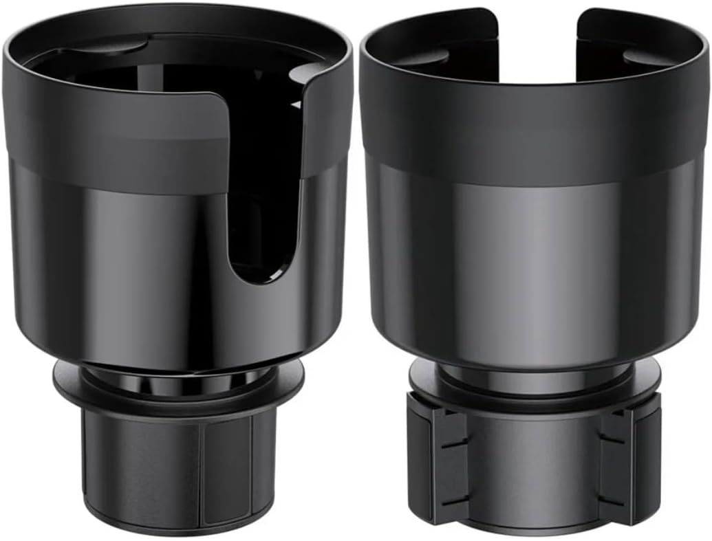 Car Cup Holder Expander - Fits Hydro Flasks 32/40 oz, Nalgene, Yeti & Large Bottles up to 3.8 inches Wide - for Car up to 3.2 Inches Wide - Black