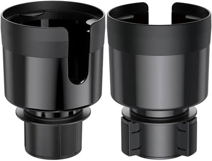 Car Cup Holder Expander - Fits Hydro Flasks 32/40 oz, Nalgene, Yeti & Large Bottles up to 3.8 inches Wide - for Car up to 3.2 Inches Wide - Black