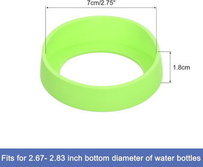 uxcell Water Bottle Boot, Protective Silicone Boot Sleeve Non Slip Bottom Cover Bumper for Water Bottles Mug Tumbler