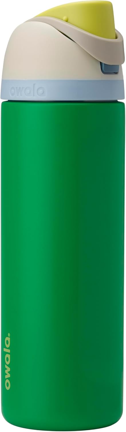 Owala FreeSip Insulated Stainless Steel Water Bottle with Straw, BPA-Free Sports Water Bottle, Great for Travel, 32 Oz, Denim