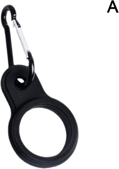 9 Pack Water Bottle Clips with Rubber Hook Hanging Carabiner Water Bottle Holder Carrier for Natural Spring Water Bottles Aluminum Water Bottles Soda Tactical Backpack Travel Camping Hiking