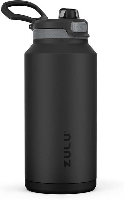 ZULU Powerfill Pro 32oz Stainless Steel Water Bottle with Quick Fill Lid, Triple Walled Vacuum Insulated Metal, Leak Proof Locking Lid, Sip and Chug, Reusable BPA Free, High Tide