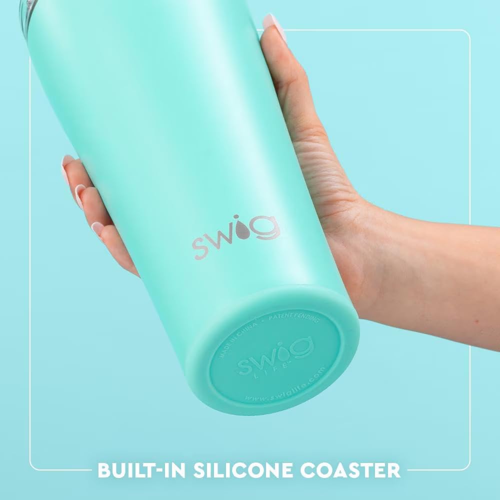 Swig Life 32oz Insulated Tumbler, Travel Coffee Tumbler with Lid, Cup Holder Friendly Travel Coffee Mug, Stainless Steel with Lid (Hayride)