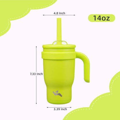 Konokyo 30 oz Tumbler with Side Handle, Insulated Water Bottle with Straw and 2 in 1 Lid, Stainless Steel Cup Travel Coffee Mug for Sports Office Gym,Purple