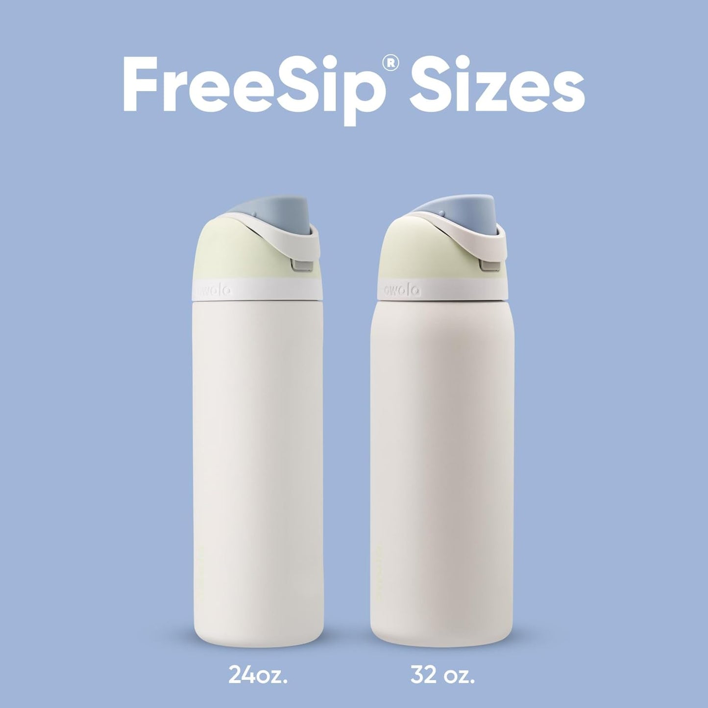Owala FreeSip Insulated Stainless Steel Water Bottle with Straw, BPA-Free Sports Water Bottle, Great for Travel, 32 Oz, Denim
