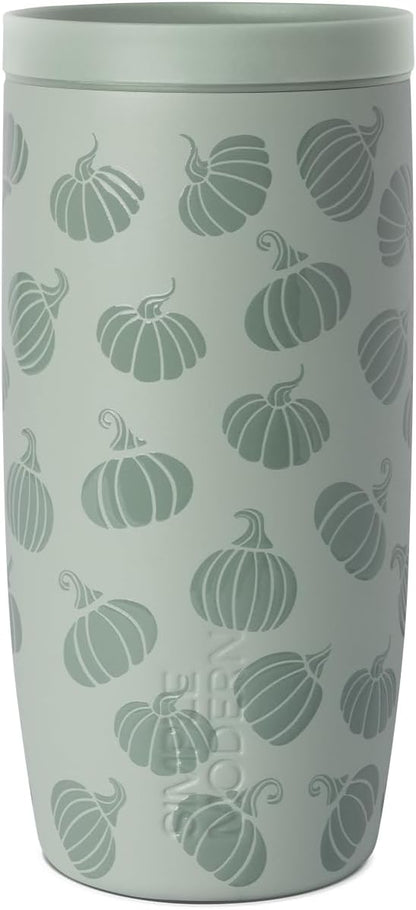 Simple Modern Halloween Signature Voyager | 16oz Travel Coffee Mug Tumbler with 360° Lid | Gifts for Women Men | Ceramic-Lined Insulated Stainless Steel Cold Brew Iced Coffee Cup | Spooky Mix