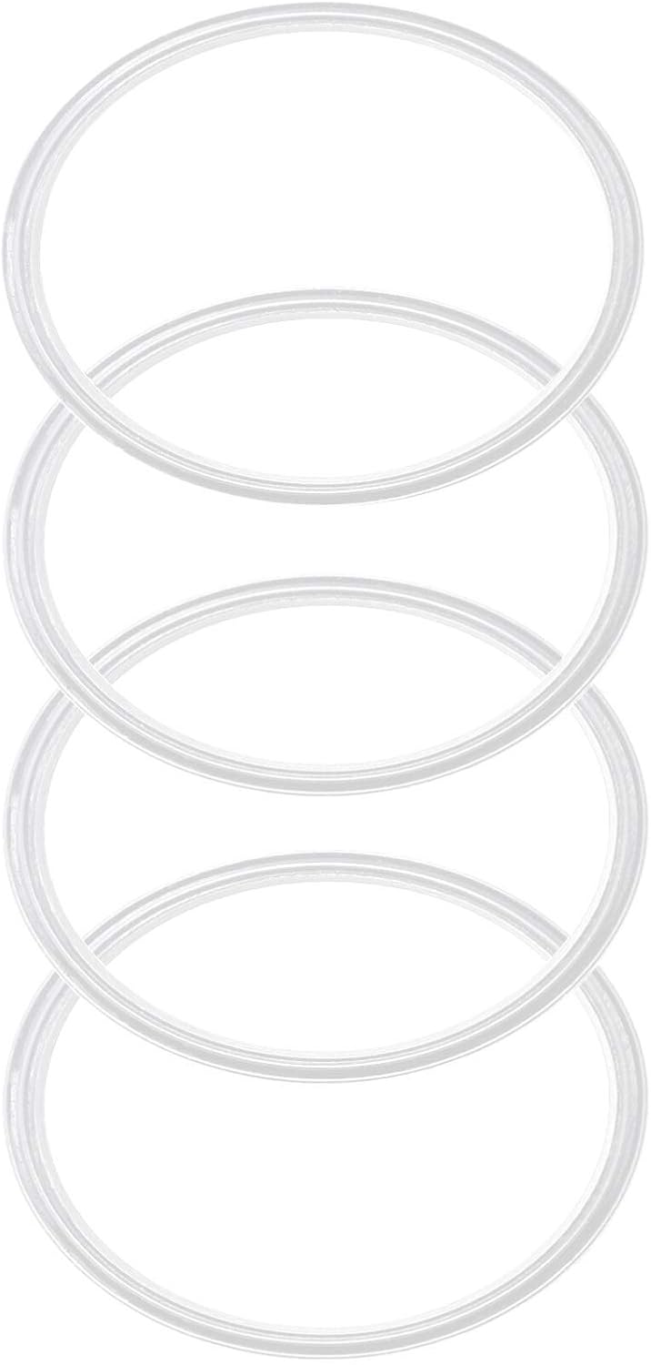4 Pack - 30 oz Replacement Rubber Lid Ring, 3.7 Inch Diameter Gasket Seals, White Lid Gasket Rings for Insulated Stainless Steel Tumbler fits Yti, Ozark Trail, Beast and Renowned Brands