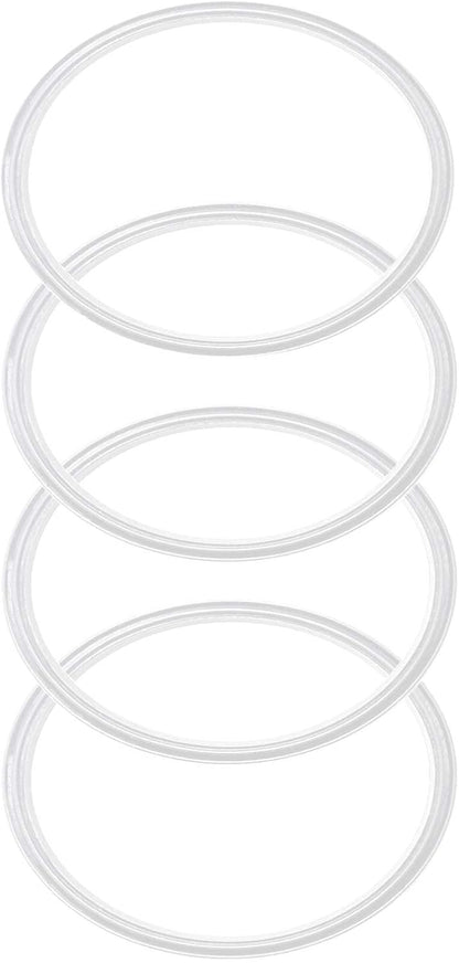 4 Pack - 30 oz Replacement Rubber Lid Ring, 3.7 Inch Diameter Gasket Seals, White Lid Gasket Rings for Insulated Stainless Steel Tumbler fits Yti, Ozark Trail, Beast and Renowned Brands