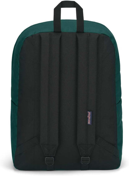 JanSport SuperBreak One Backpacks - Durable, Lightweight Bookbag with 1 Main Compartment, Front Utility Pocket with Built-in Organizer - Premium Backpack, Black - Colors B