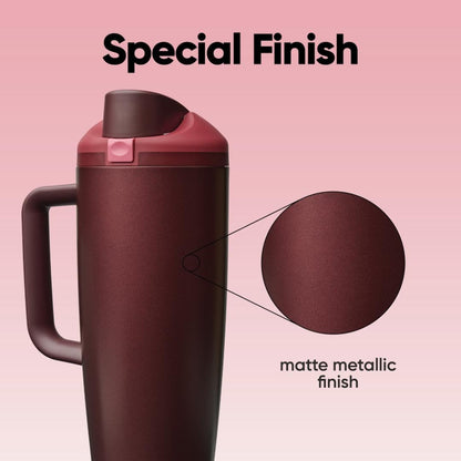 Owala FreeSip Tumbler - Stainless Steel - 40-oz. - Tan (Lightly Toasted)